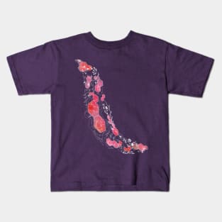 Hexagon Flowers Kids T-Shirt